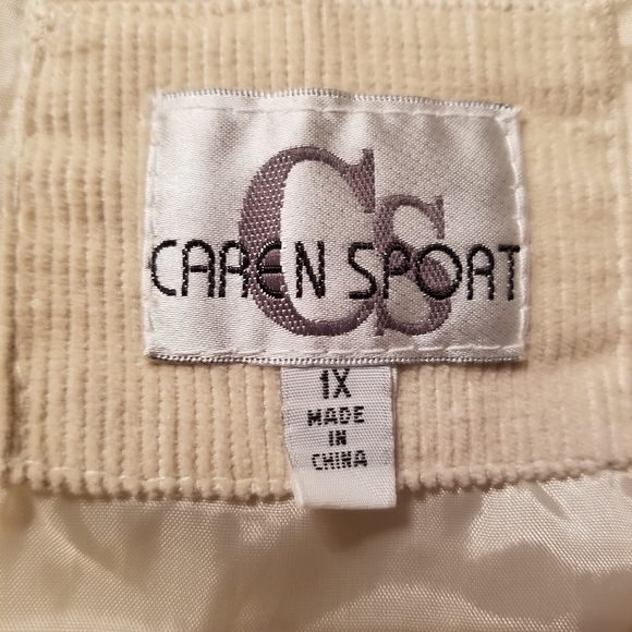 Vintage super boho fairycore raw edge fringed corduroy light jacket sz 1X - Picture 11 of 11